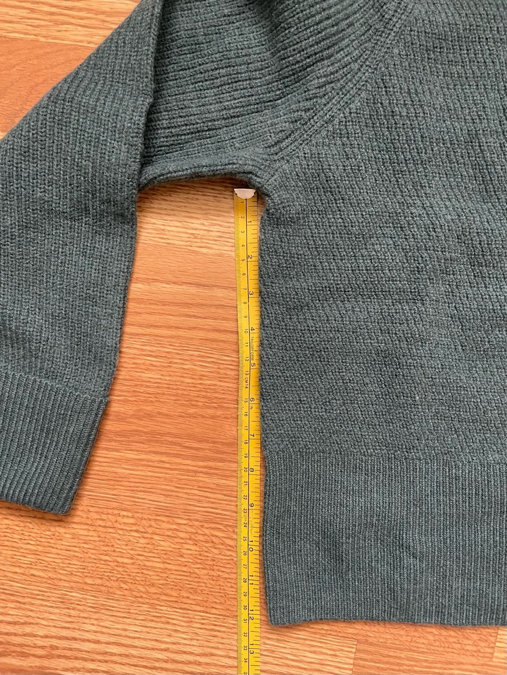 Extrafine Merino Wool Teal Turtleneck Sweater by Rachel Zoe size Large NWT - Picture 8 of 9